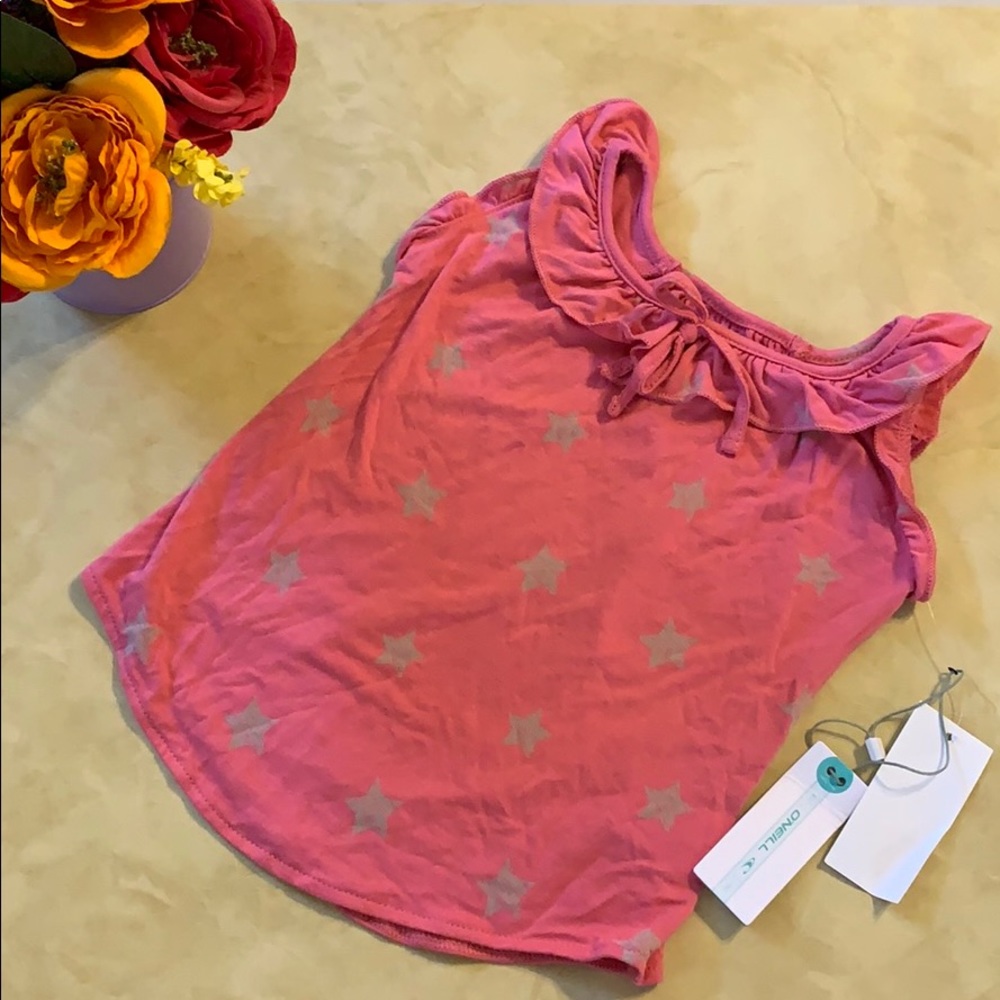 NWT Girl’s O’Neill Star Ruffle Tank Top
